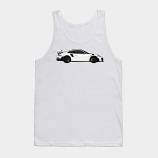 GT2RS Side White Tank Top